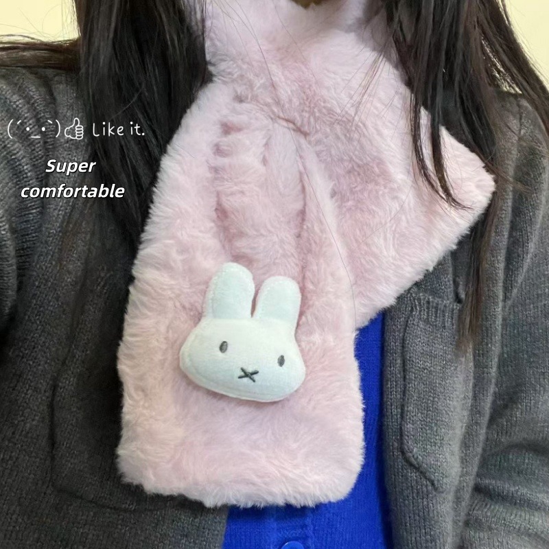 Winter Clothing Accessories - Syal Miffy Putih | Penghangat Leher