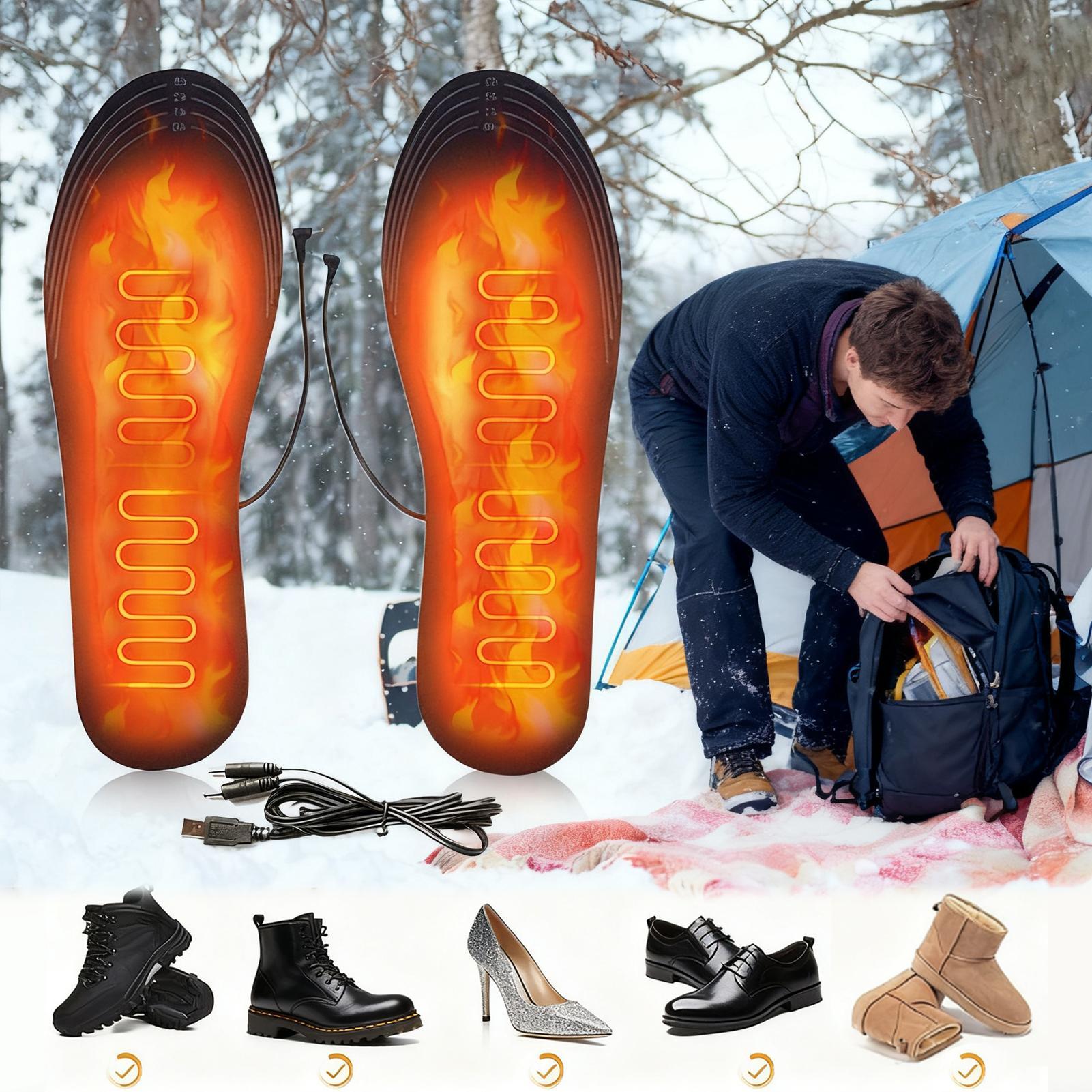 Heated Insole Rechargeable - Sol Sepatu Berpemanas Isi Ulang USB,