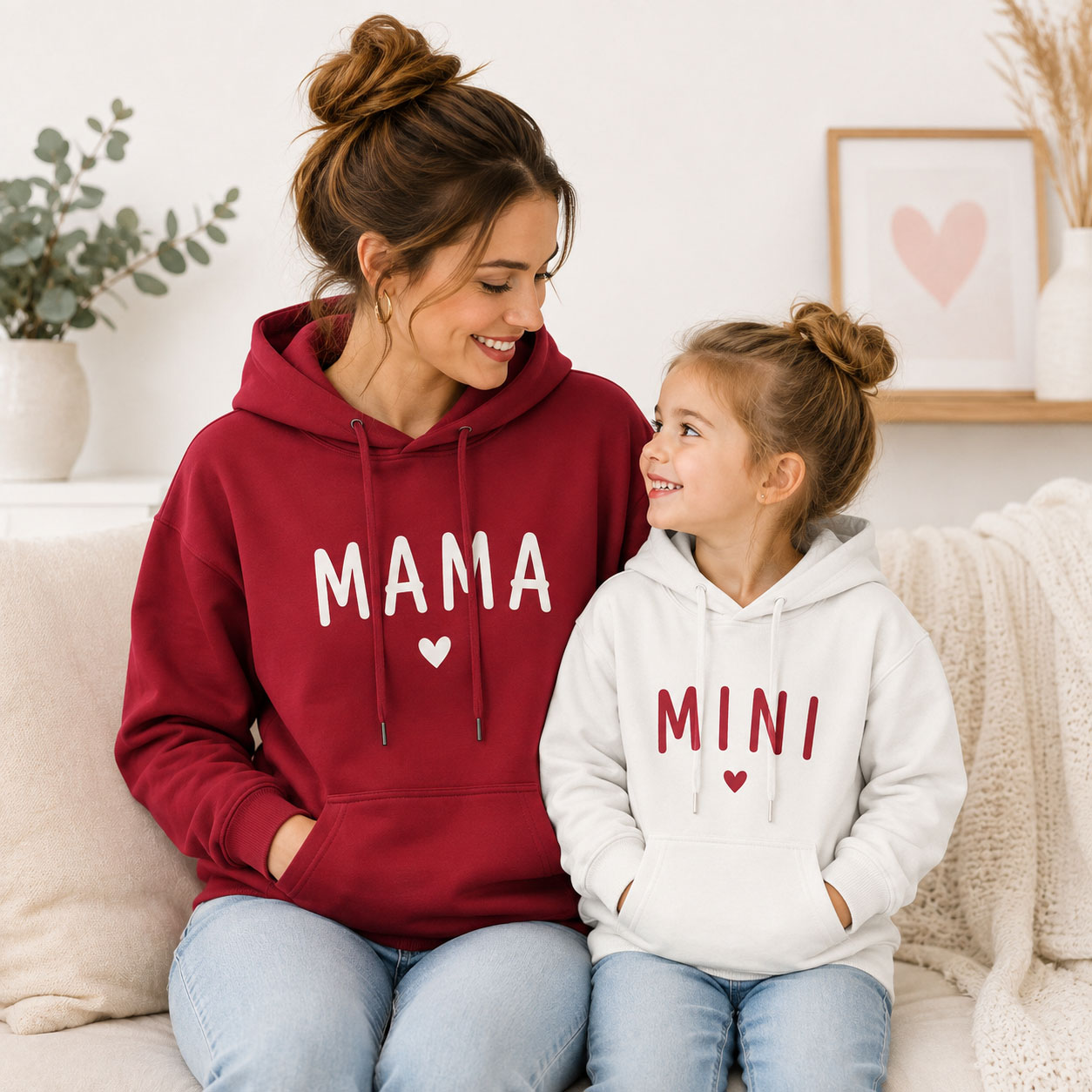 Winter Clothing Name - Hoodie Keluarga Serasi Custom, Sweatshirt Nama
