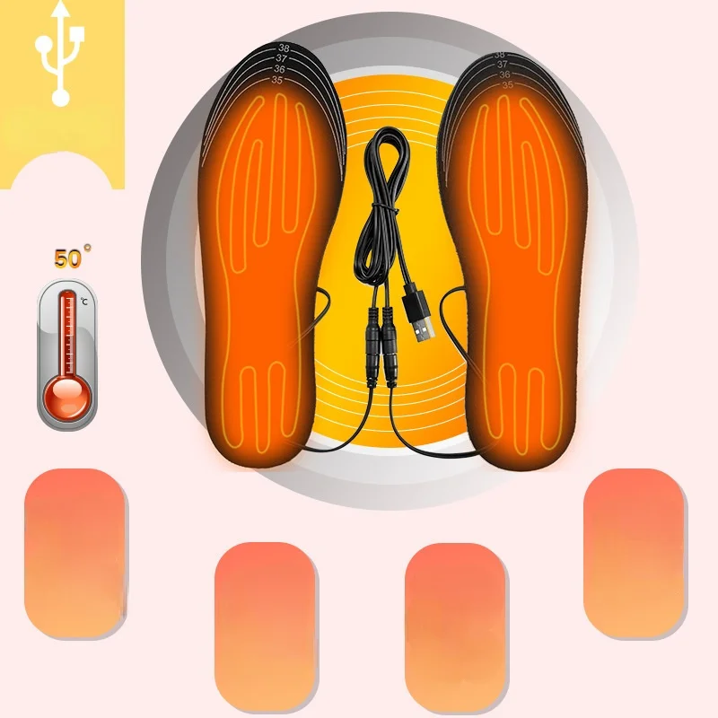 Heated Insole Rechargeable - Sol Sepatu Berpemanas USB Isi Ulang