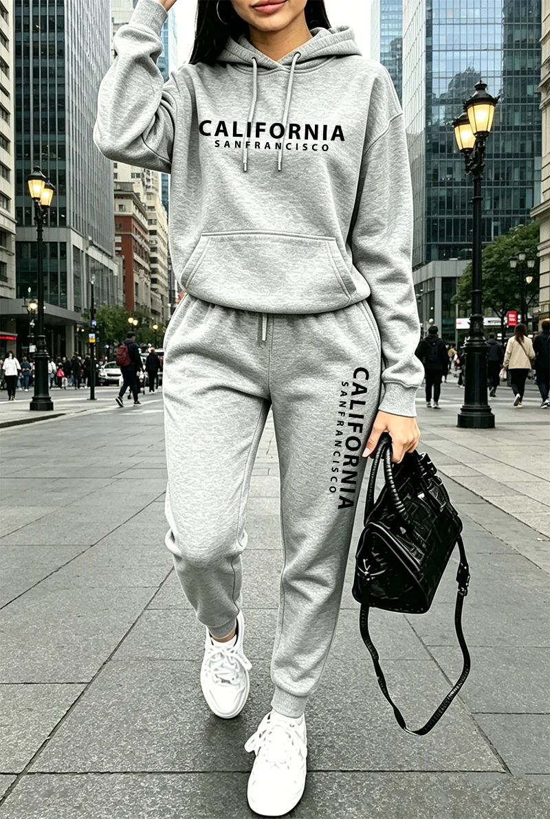Winter Clothing For - Setelan Olahraga Wanita Berkualitas, Hoodie Kasual