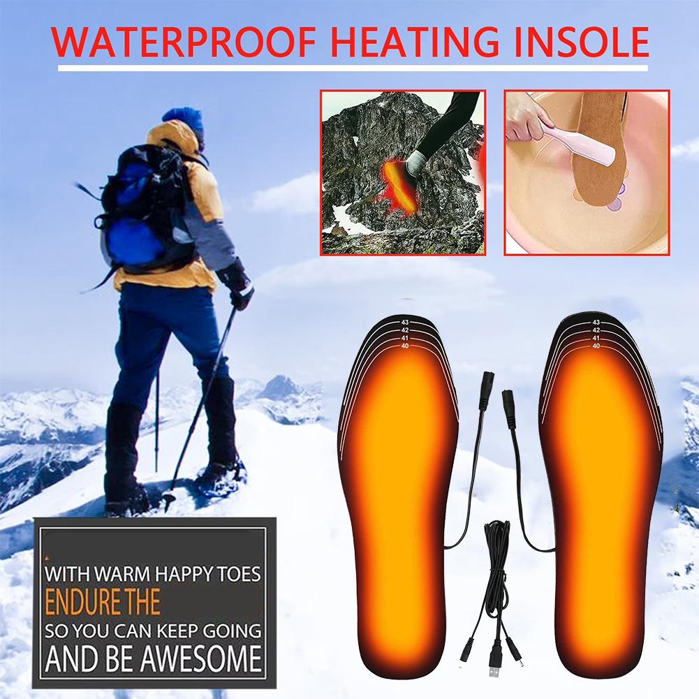 Heated Insole Rechargeable - Sol Sepatu Berpemanas USB Isi Ulang