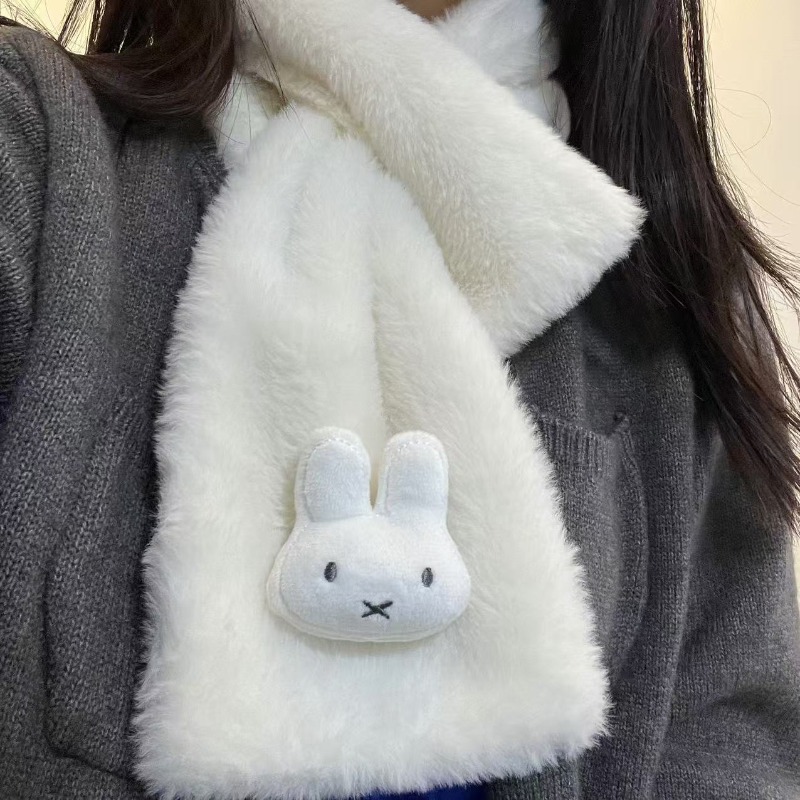 Syal Miffy Putih |   Penghanga - Winter Clothing Accessories ulasan dan harga
