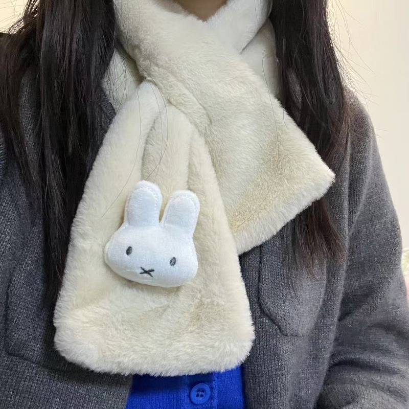 Syal Miffy Putih |   Penghanga - Winter Clothing Accessories ulasan dan harga
