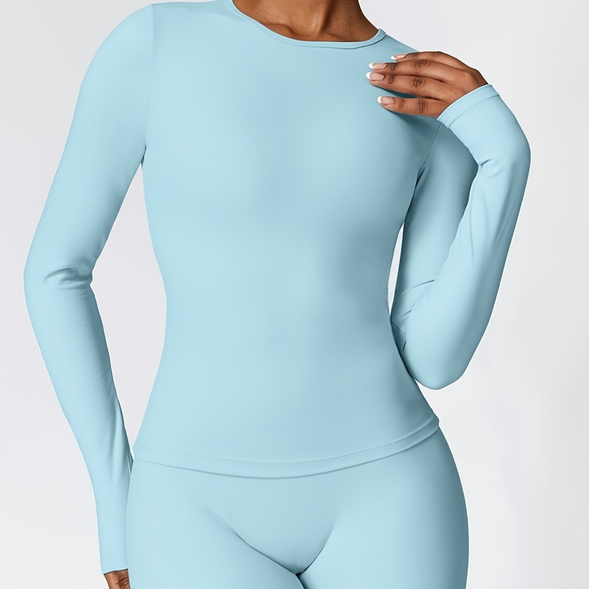 Setelan yoga ketat lengan panj - Winter Clothing For ulasan dan harga