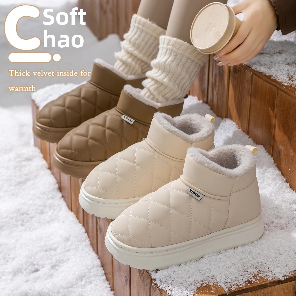 Sepatu Bot Salju Wanita Anti A - Snow Boot Fur Lined ulasan dan harga