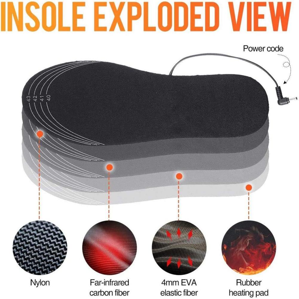 Sol Sepatu Pemanas Tahan Air T - Heated Insole Rechargeable ulasan dan harga