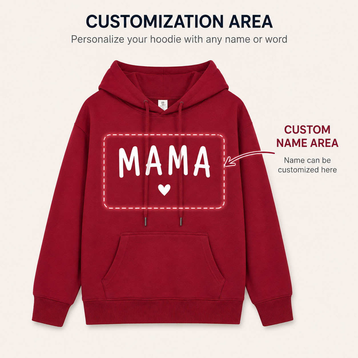 Hoodie Keluarga Serasi Custom, - Winter Clothing Name ulasan dan harga