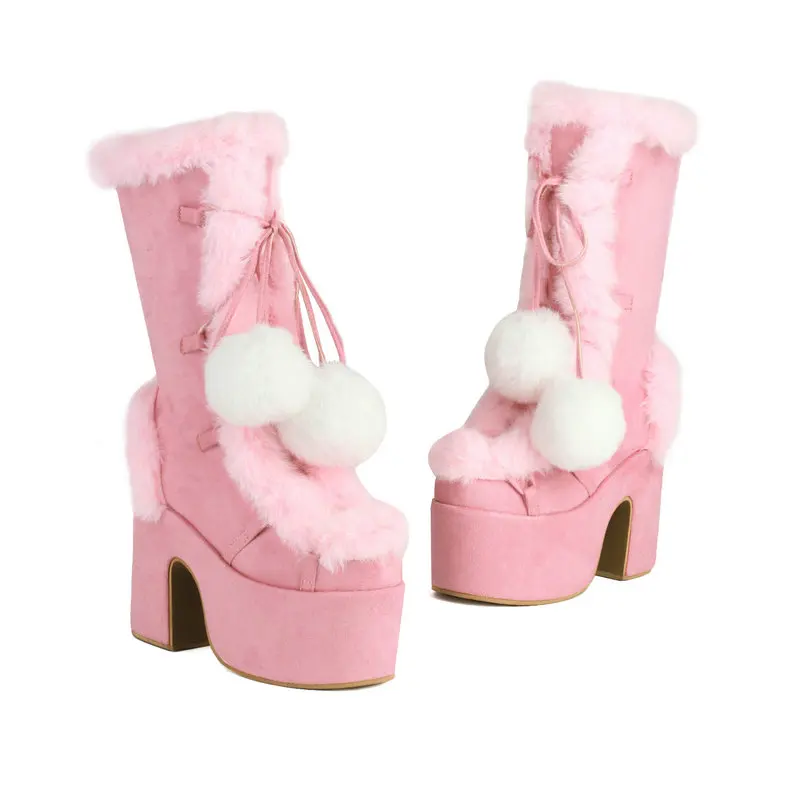 Sepatu Bulu Wanita Berlapis Me - Snow Boot Fur Lined ulasan dan harga