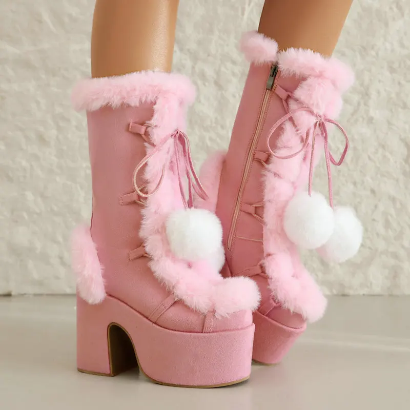 Sepatu Bulu Wanita Berlapis Me - Snow Boot Fur Lined ulasan dan harga
