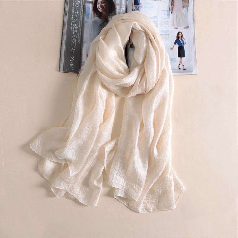 Syal polos wanita Linen, selen - Winter Clothing Accessories ulasan dan harga
