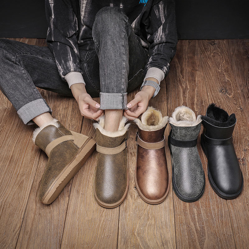 Sepatu Bot Salju Pria Ukuran B - Snow Boot Fur Lined ulasan dan harga