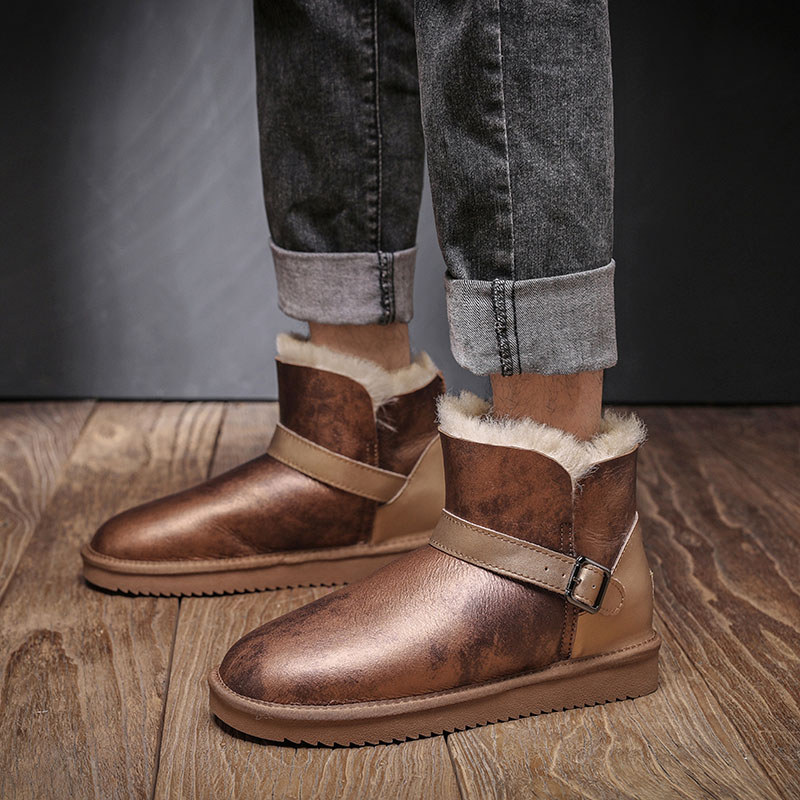 Sepatu Bot Salju Pria Ukuran B - Snow Boot Fur Lined ulasan dan harga