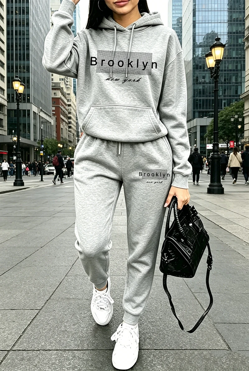 Setelan Olahraga Wanita, Hoodi - Winter Clothing For ulasan dan harga