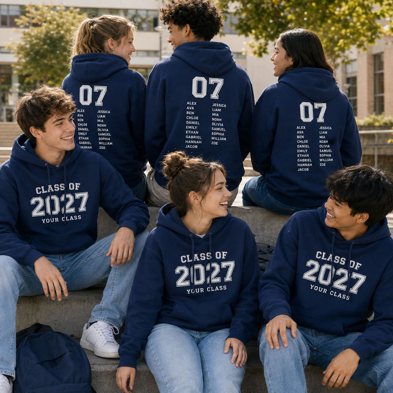Hoodie Kelas Wisuda Unisex Swe - Winter Clothing Name ulasan dan harga