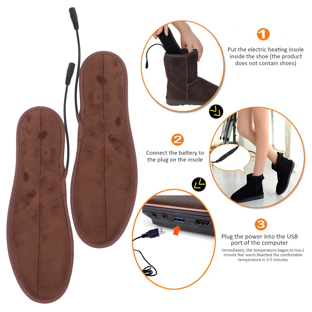 1 Pasang Sol Sepatu Pemanas Ce - Heated Insole Rechargeable ulasan dan harga