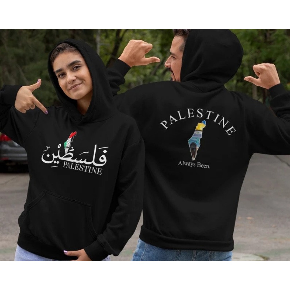 Hoodie Palestina Desain Cetak  - Winter Clothing Name ulasan dan harga